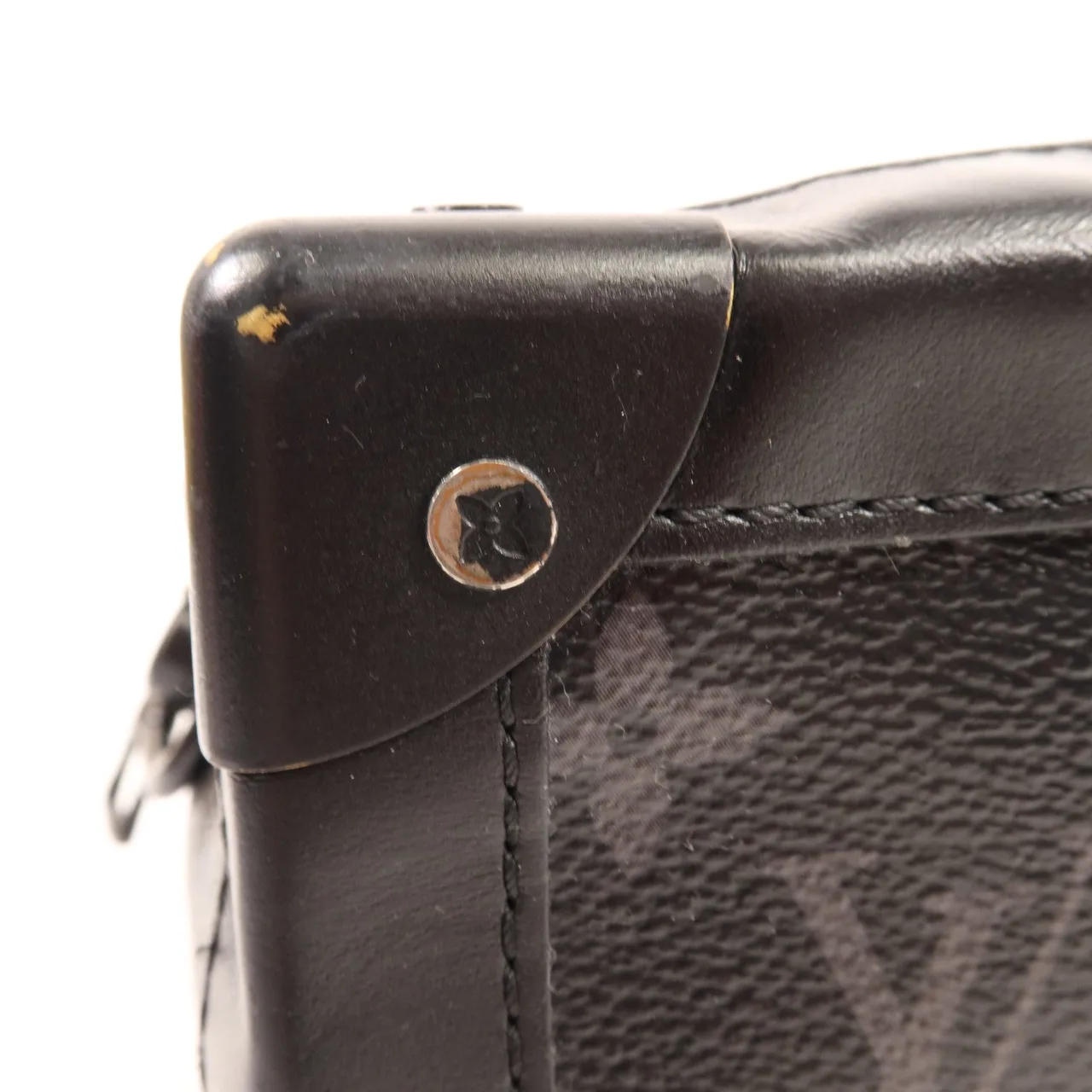 LOUIS VUITTON Soft Trunk M44730 肩背包 塗層帆布 黑色 塗層帆布 中古品B - 縮圖 17