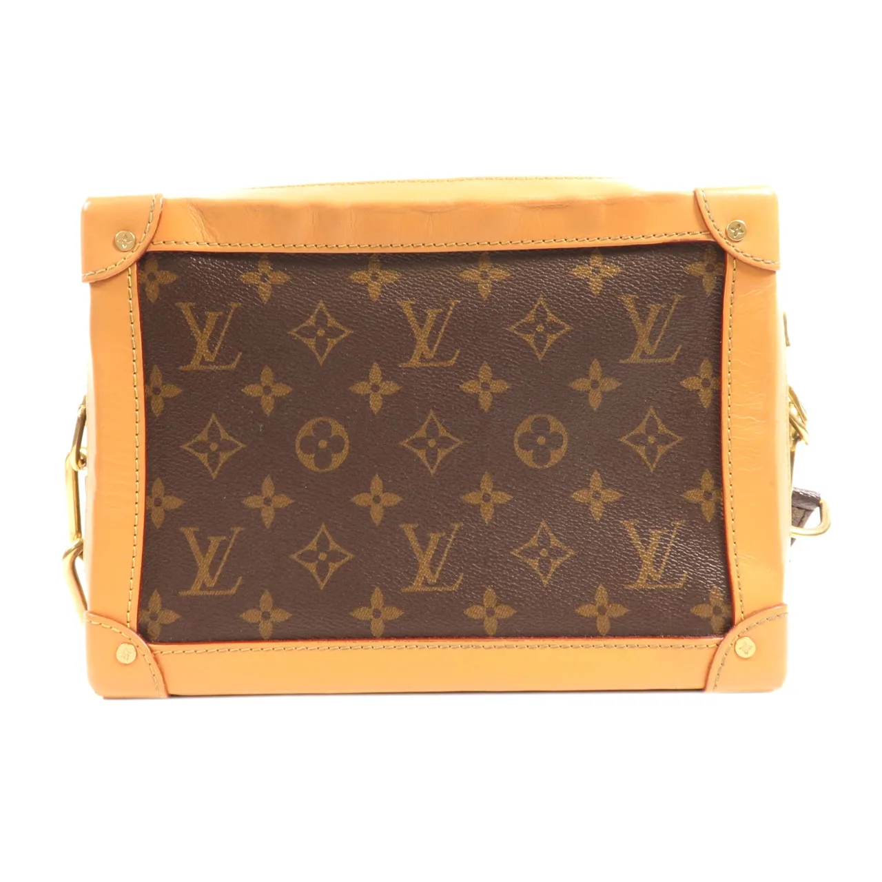 LOUIS VUITTON Soft Trunk M44660 肩背包 塗層帆布 棕色 塗層帆布 中古品B - 縮圖 2
