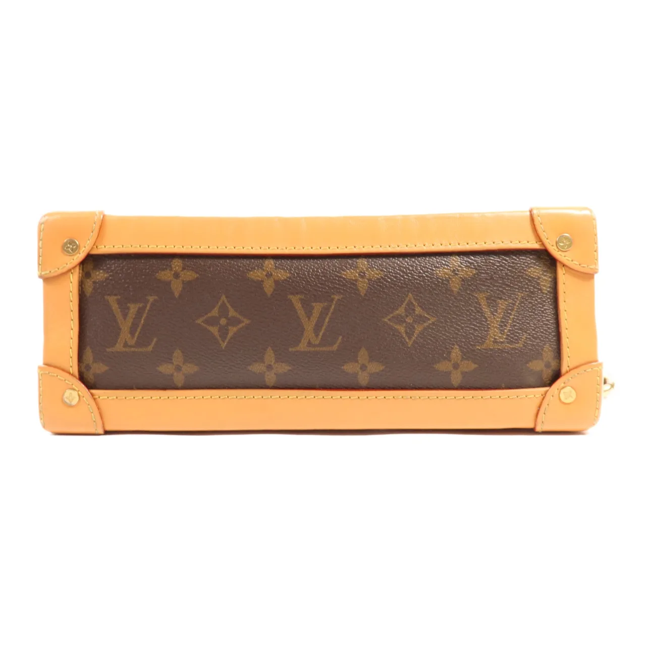 LOUIS VUITTON Soft Trunk M44660 肩背包 塗層帆布 棕色 塗層帆布 中古品B - 縮圖 4