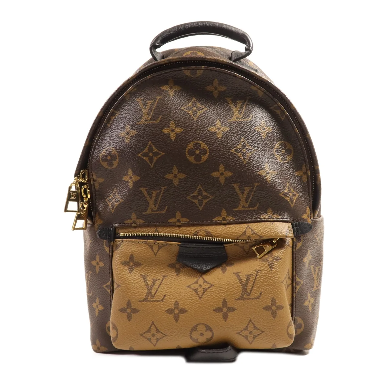 LOUIS VUITTON Palm Springs M43116 背包 塗層帆布 棕色