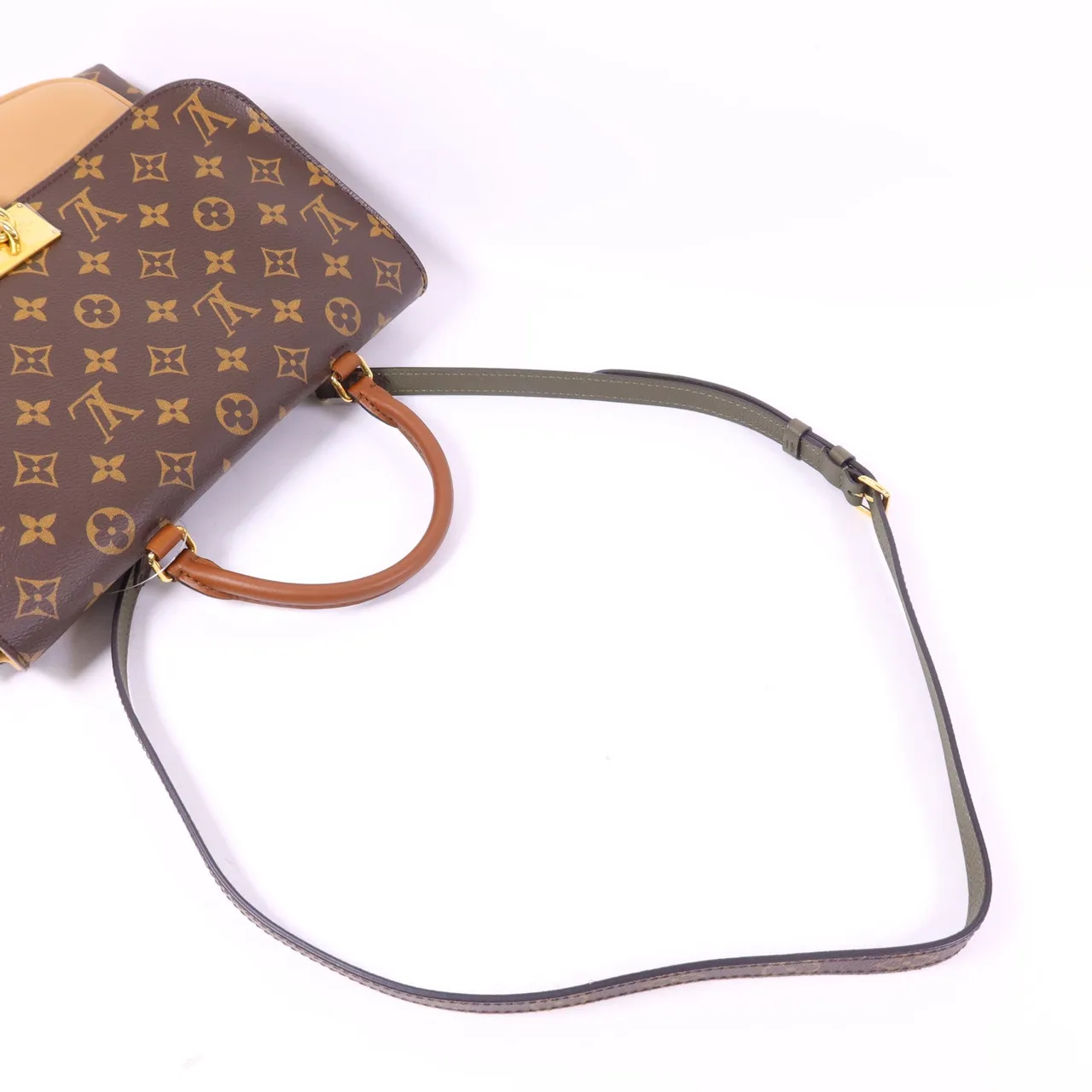 LOUIS VUITTON Marignan M44257 兩用包 塗層帆布 棕色 塗層帆布 中古品A - 縮圖 5