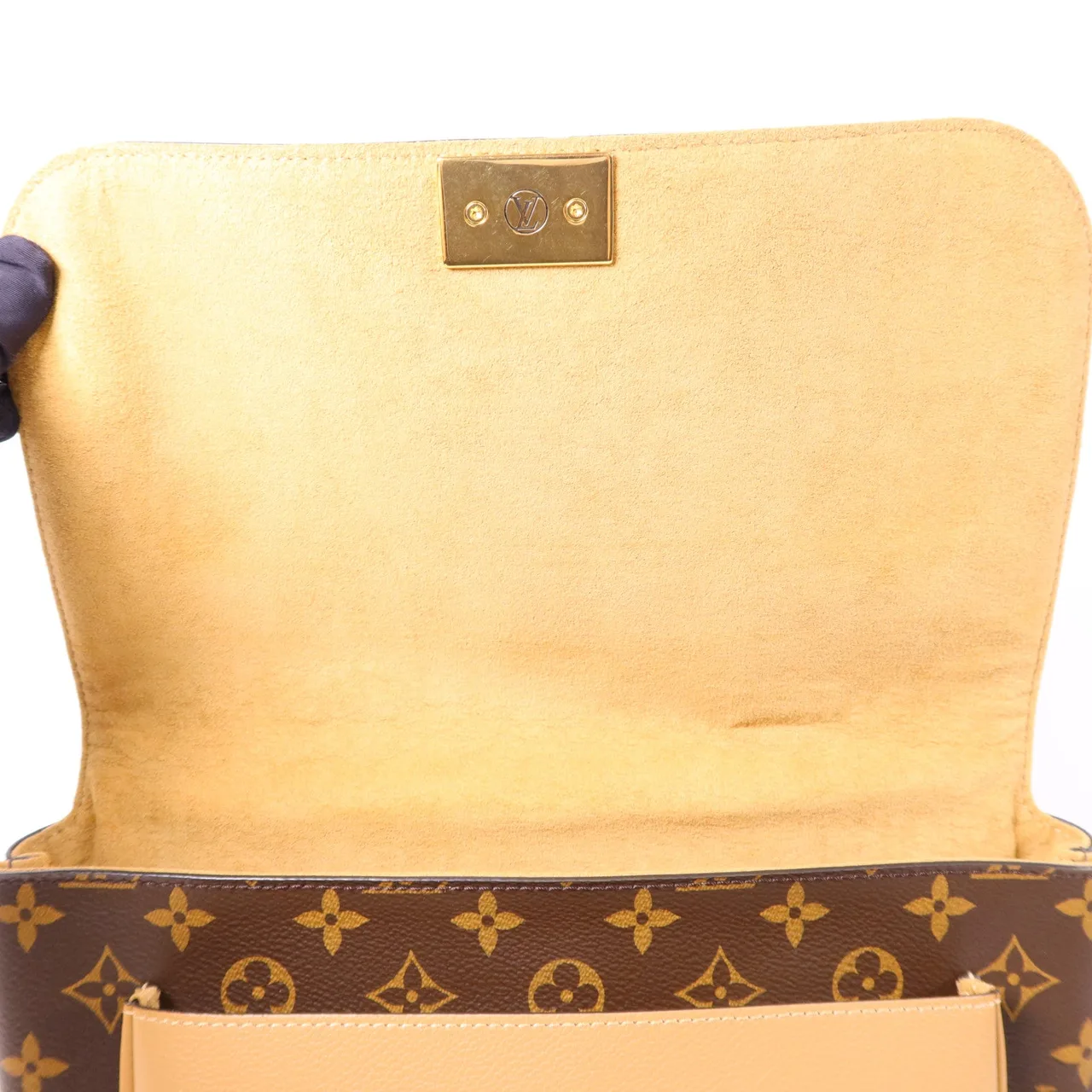 LOUIS VUITTON Marignan M44257 兩用包 塗層帆布 棕色 塗層帆布 中古品A - 縮圖 7