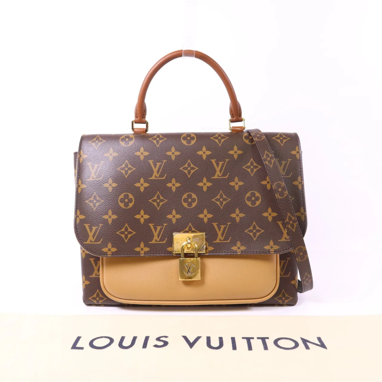 LOUIS VUITTON Marignan M44257 兩用包 塗層帆布 棕色 塗層帆布 中古品A - 縮圖 20