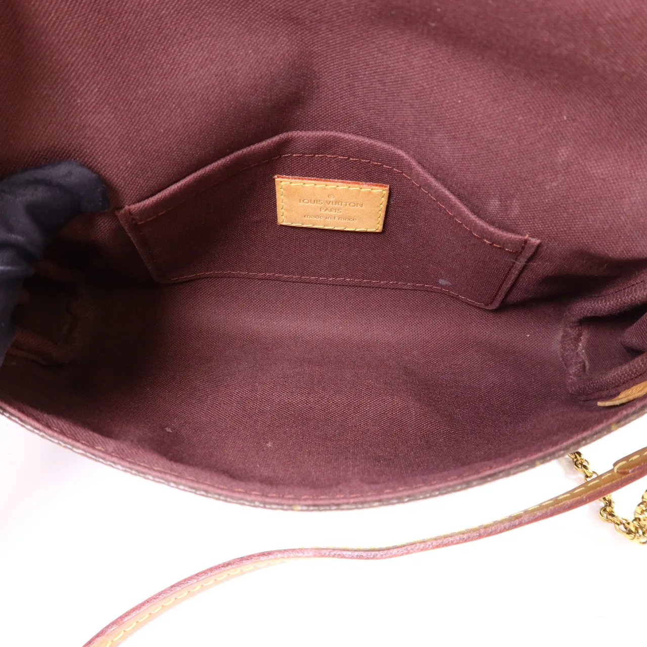 LOUIS VUITTON M40717 兩用包 塗層帆布 棕色 塗層帆布 中古品B - 縮圖 6