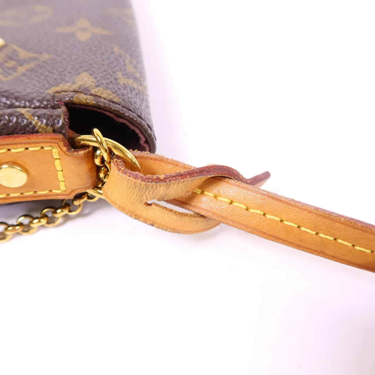 LOUIS VUITTON M40717 兩用包 塗層帆布 棕色 塗層帆布 中古品B - 縮圖 15