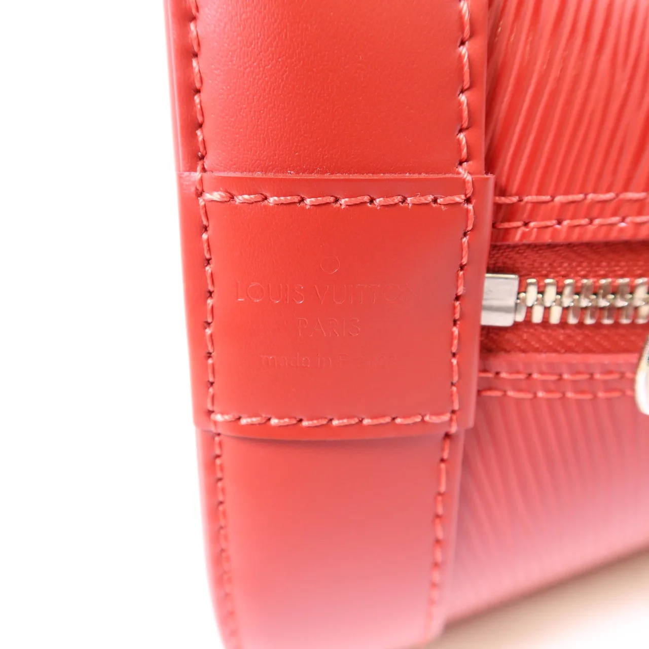 LOUIS VUITTON Alma M40856 手提包 牛皮 紅色 / Red 牛皮 中古品A - 縮圖 7