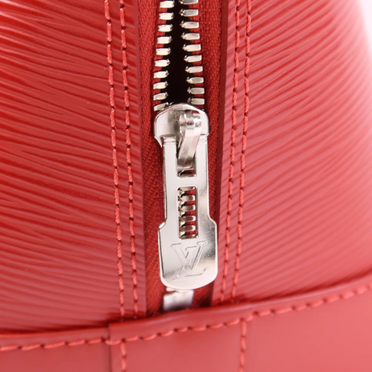 LOUIS VUITTON Alma M40856 手提包 牛皮 紅色 / Red 牛皮 中古品A - 縮圖 9