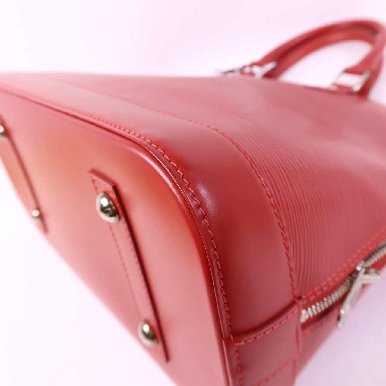 LOUIS VUITTON Alma M40856 手提包 牛皮 紅色 / Red 牛皮 中古品A - 縮圖 13