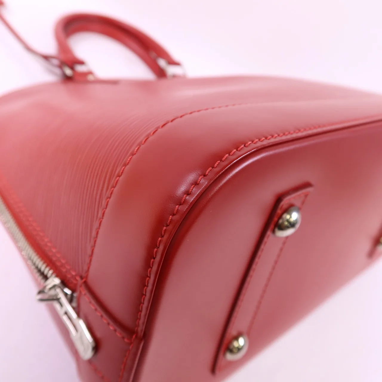 LOUIS VUITTON Alma M40856 手提包 牛皮 紅色 / Red 牛皮 中古品A - 縮圖 14