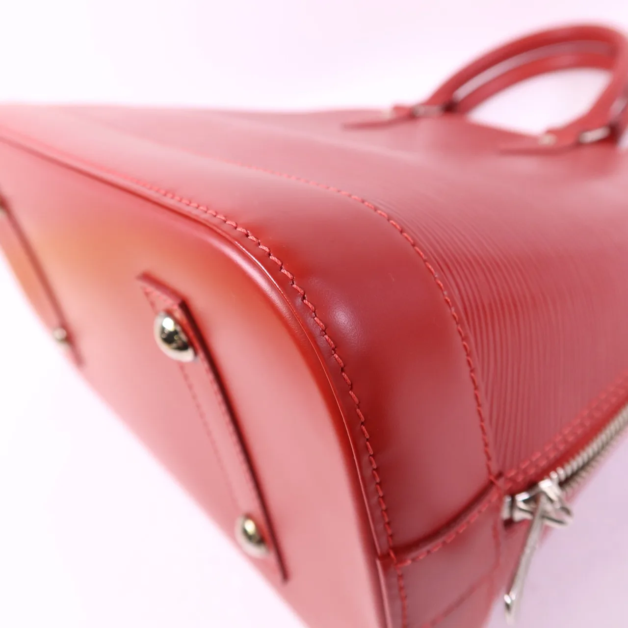 LOUIS VUITTON Alma M40856 手提包 牛皮 紅色 / Red 牛皮 中古品A - 縮圖 15