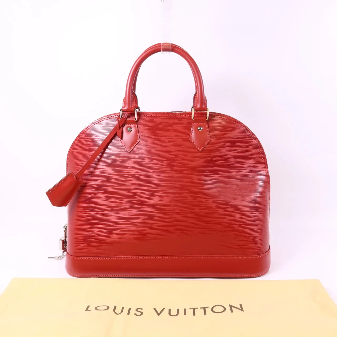 LOUIS VUITTON Alma M40856 手提包 牛皮 紅色 / Red 牛皮 中古品A - 縮圖 17