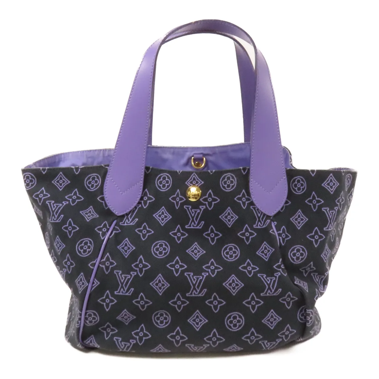 LOUIS VUITTON Ipanema M95983 托特包 帆布 黑色 / 紫色 帆布 中古品B - 縮圖 2