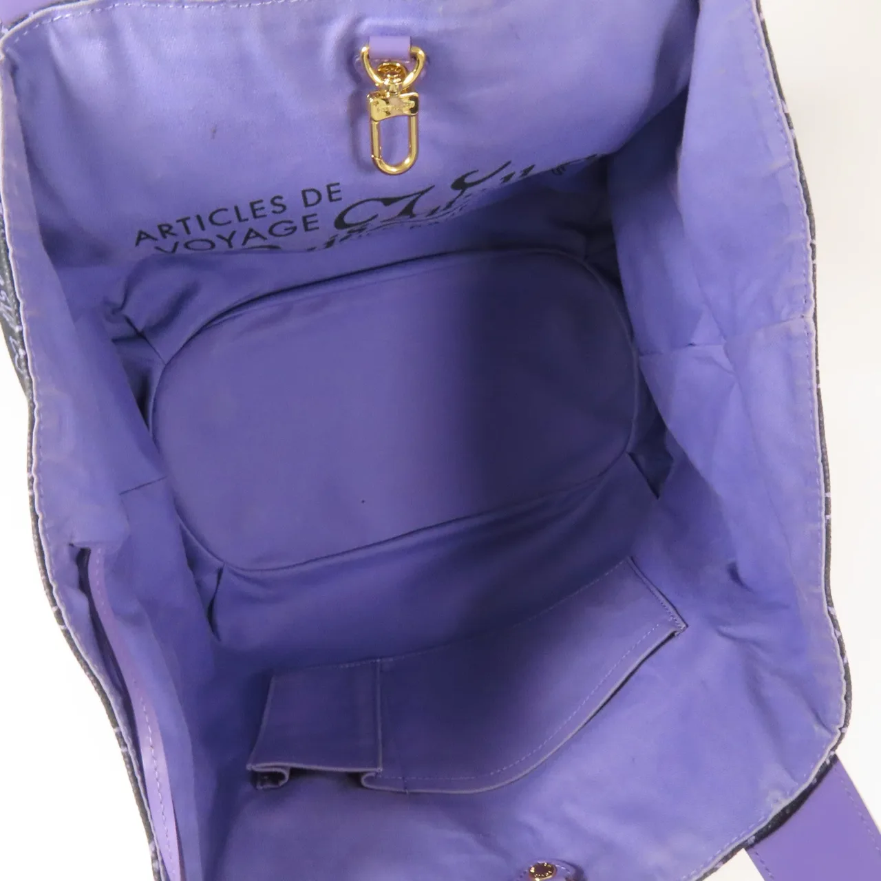 LOUIS VUITTON Ipanema M95983 托特包 帆布 黑色 / 紫色 帆布 中古品B - 縮圖 5