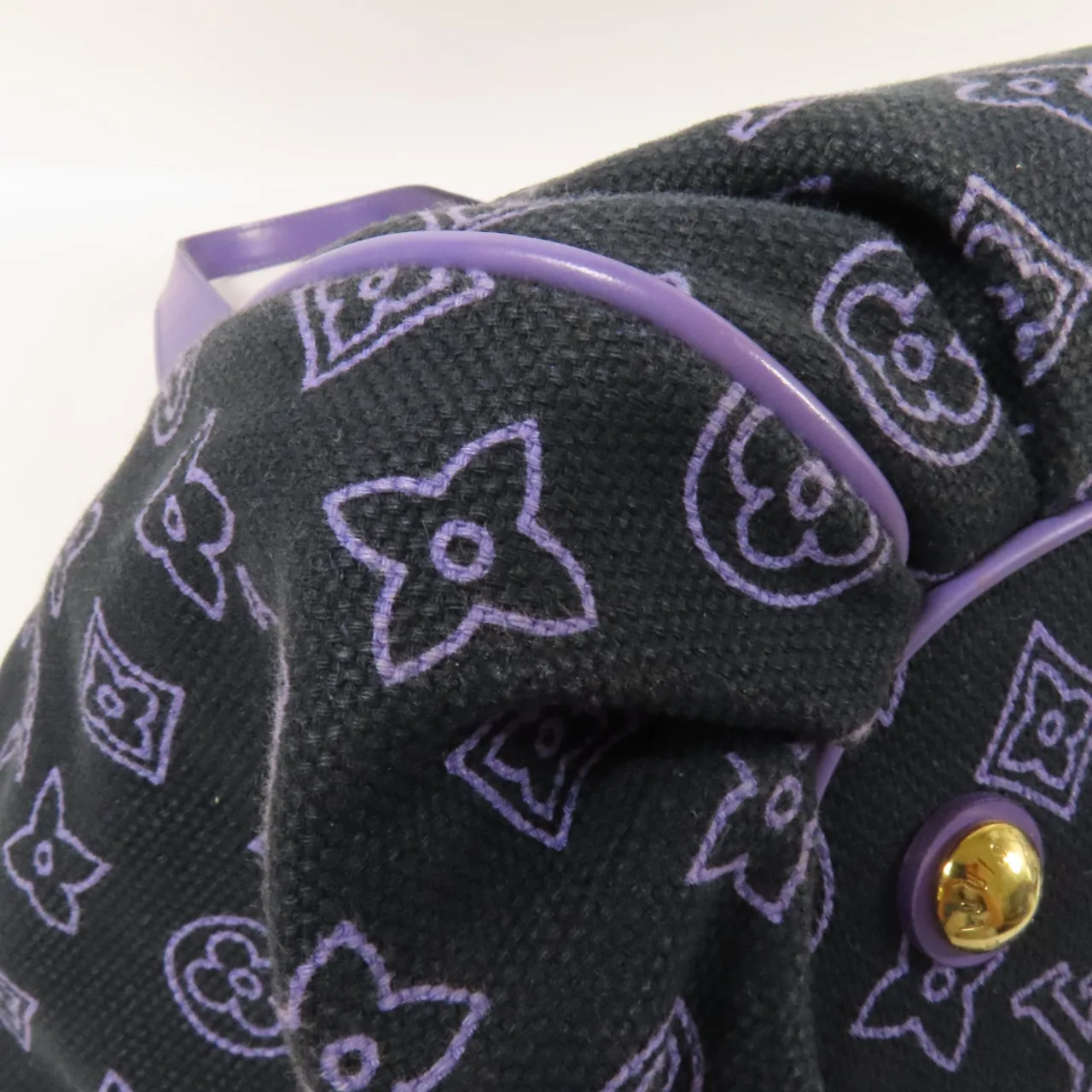 LOUIS VUITTON Ipanema M95983 托特包 帆布 黑色 / 紫色 帆布 中古品B - 縮圖 13