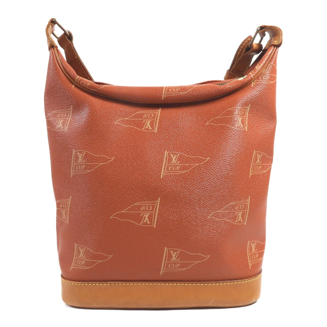 LOUIS VUITTON M80027 肩背包 塗層帆布 紅色 / 棕色 塗層帆布 中古品B - 縮圖 2