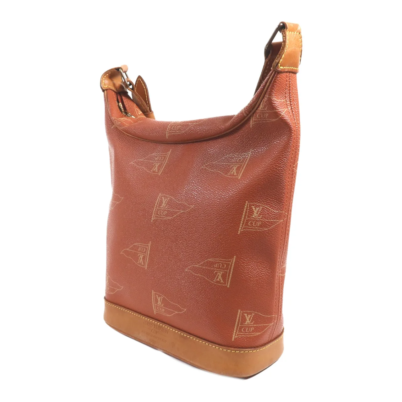 LOUIS VUITTON M80027 肩背包 塗層帆布 紅色 / 棕色 塗層帆布 中古品B - 縮圖 3