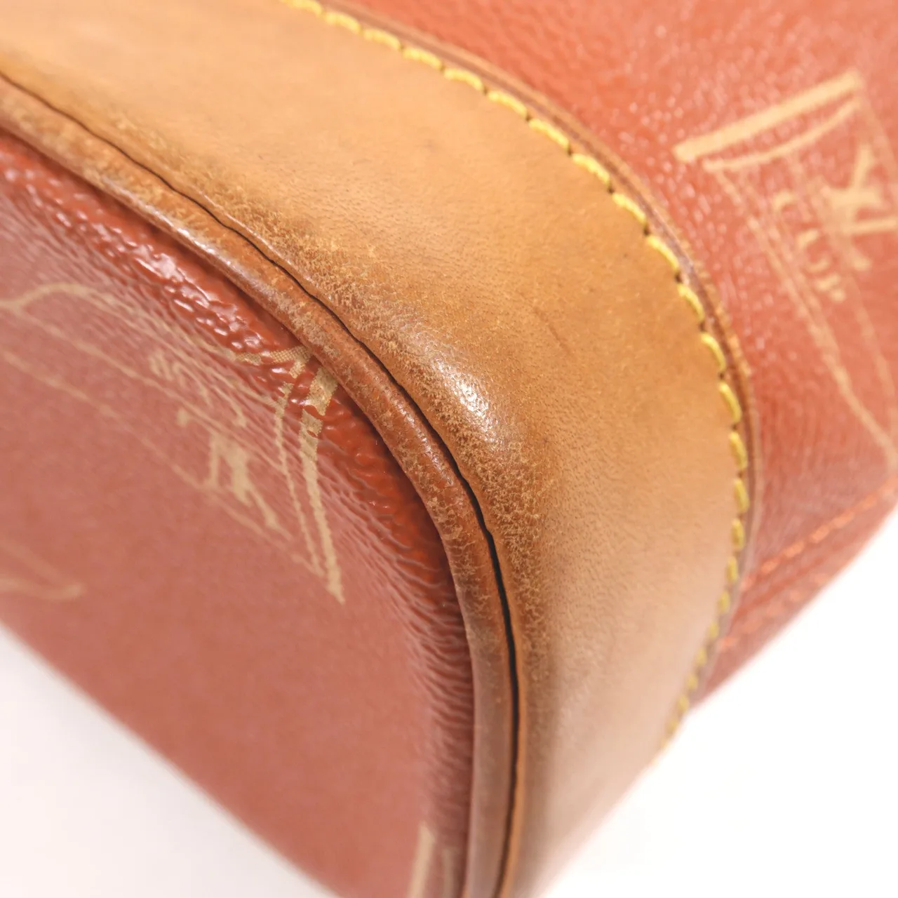 LOUIS VUITTON M80027 肩背包 塗層帆布 紅色 / 棕色 塗層帆布 中古品B - 縮圖 9