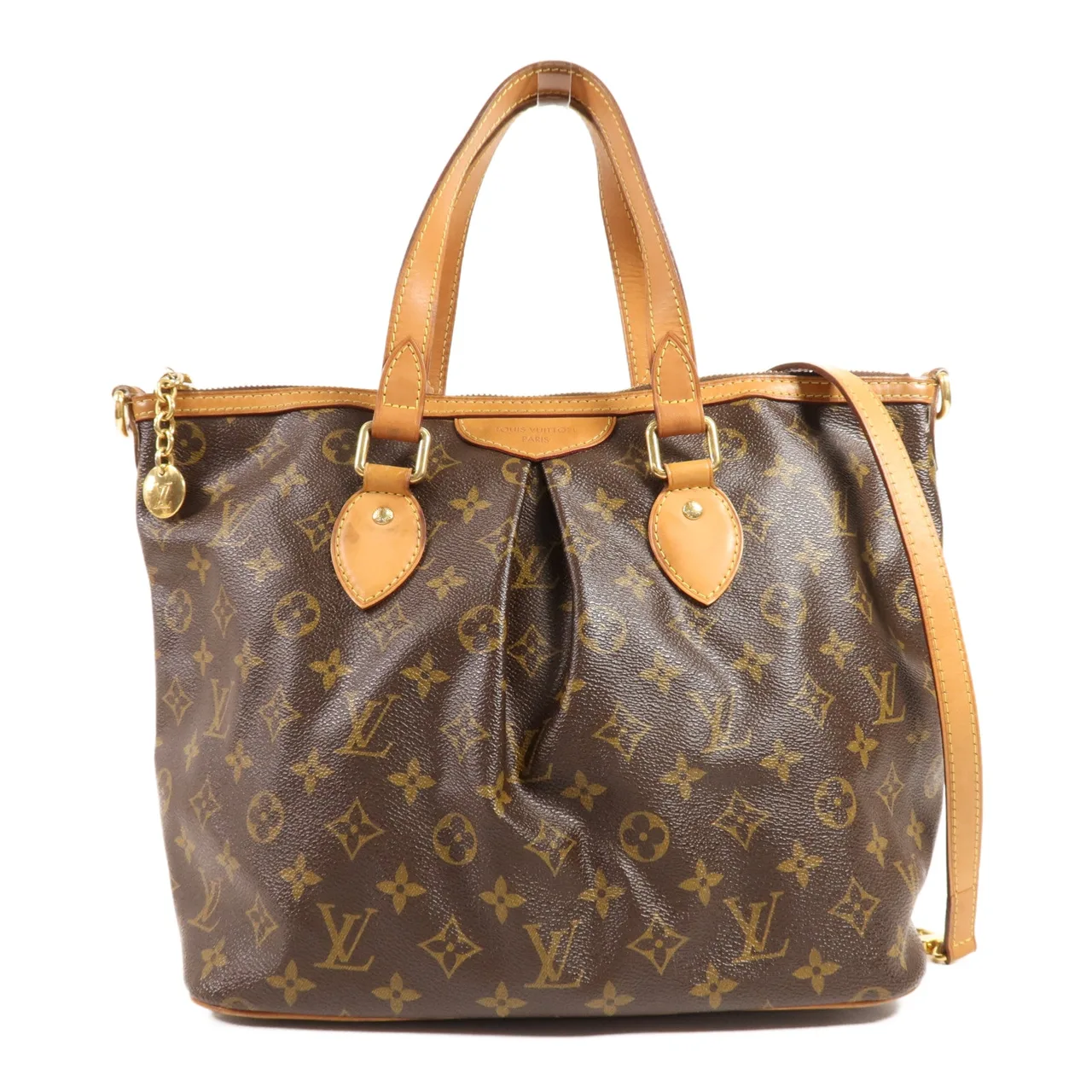 LOUIS VUITTON Palermo M40145 兩用包 塗層帆布 棕色