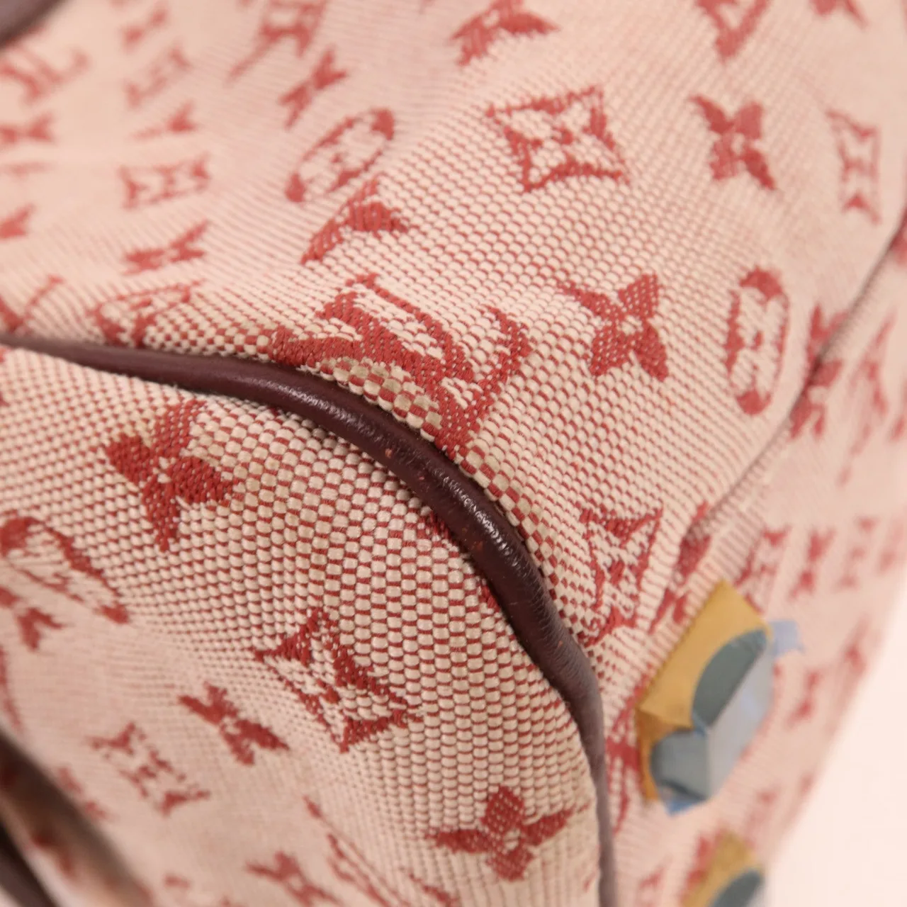 LOUIS VUITTON Josephine M92216 手提包 帆布 紅色 / 粉色 帆布 中古品B - 縮圖 9