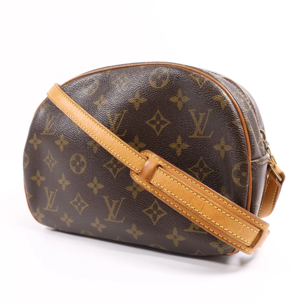 LOUIS VUITTON Blois M51221 肩背包 塗層帆布 棕色 塗層帆布 中古品B - 縮圖 3