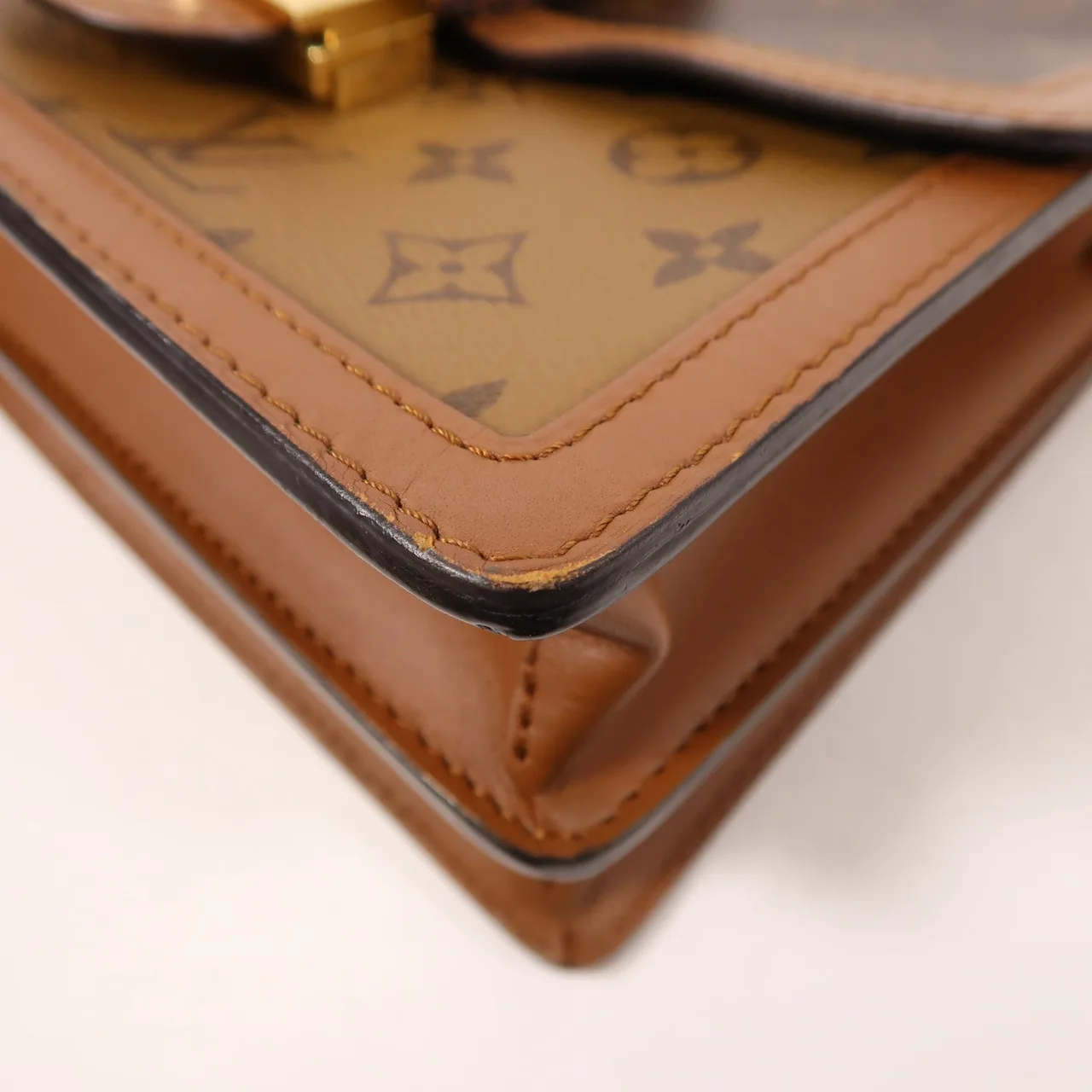 LOUIS VUITTON Dauphine M45958 肩背包 塗層帆布 棕色 塗層帆布 中古品B - 縮圖 10