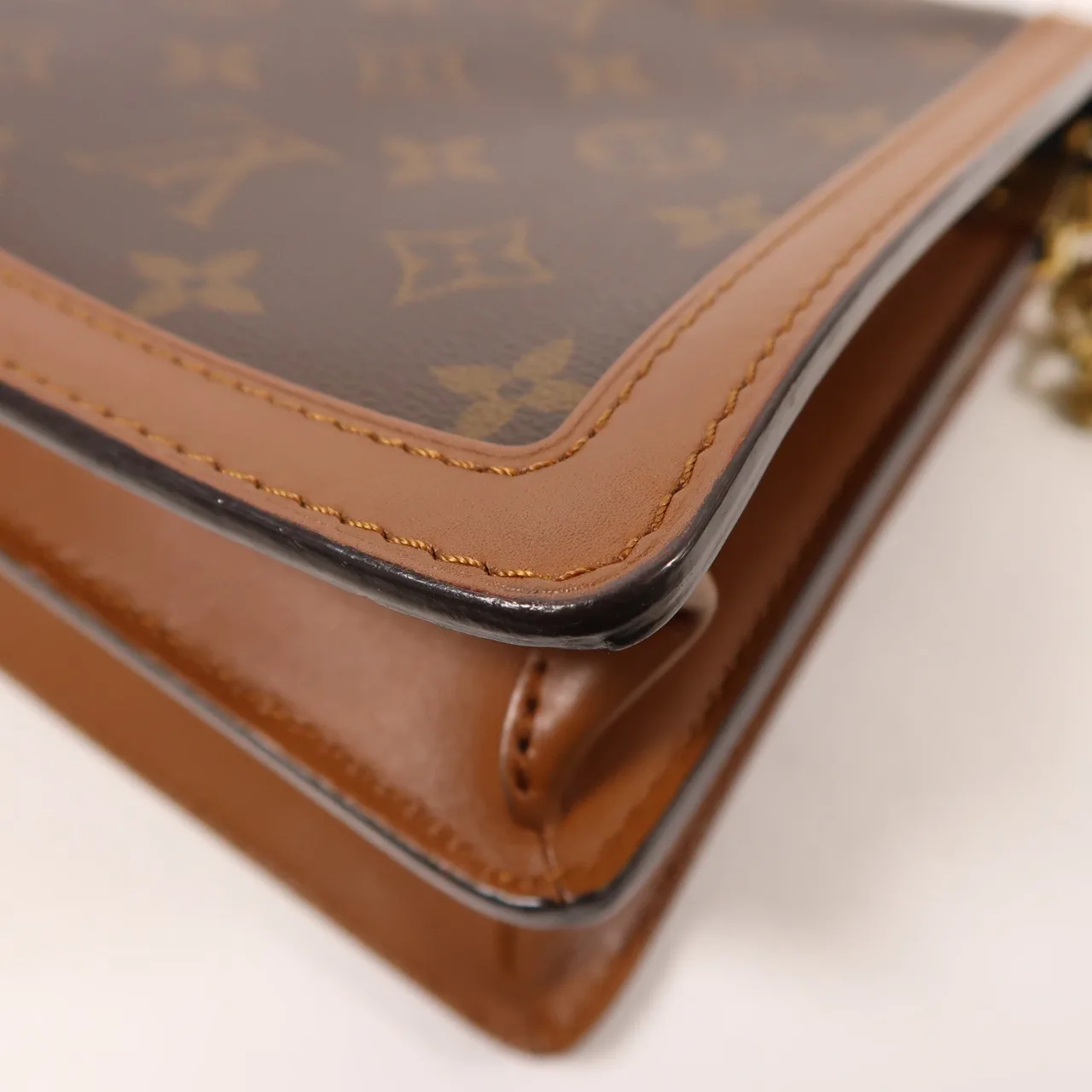 LOUIS VUITTON Dauphine M45958 肩背包 塗層帆布 棕色 塗層帆布 中古品B - 縮圖 12