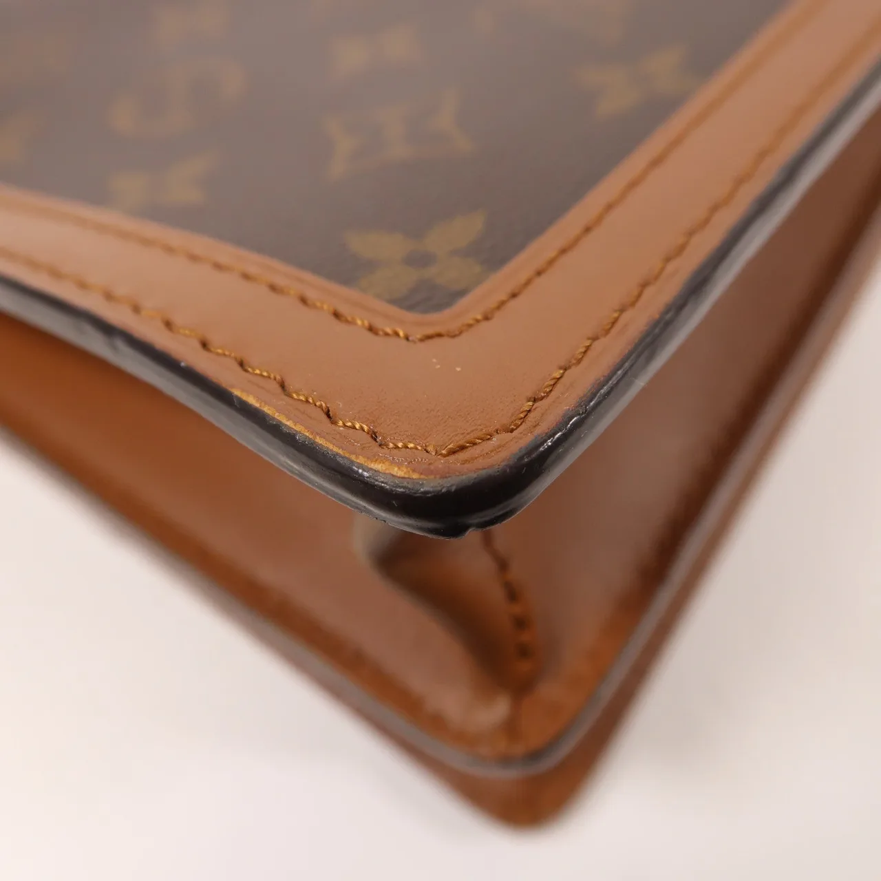 LOUIS VUITTON Dauphine M45958 肩背包 塗層帆布 棕色 塗層帆布 中古品B - 縮圖 13