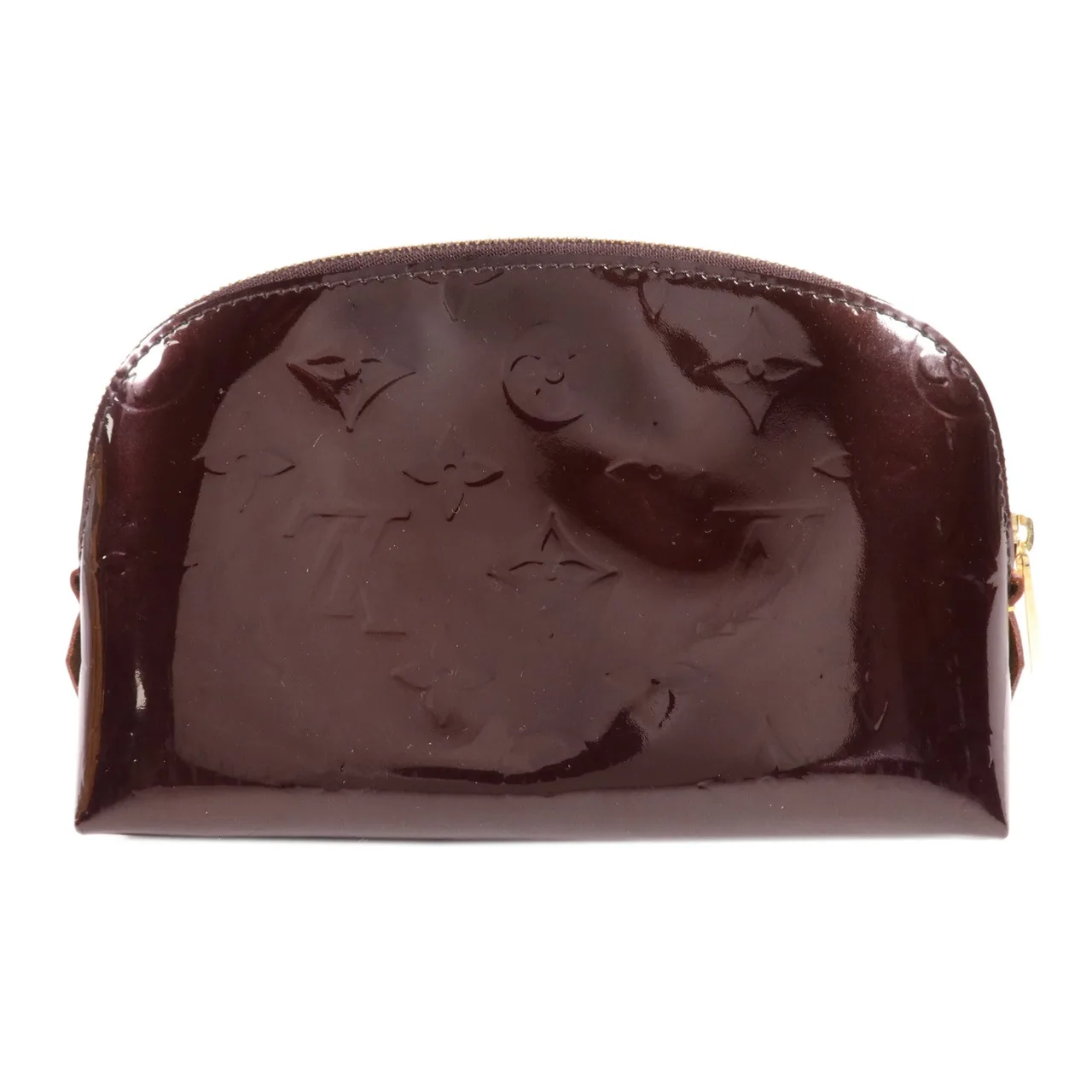 LOUIS VUITTON Cosmetic Pouch M91495 手拿包 皮革 紅色 / Claret 皮革 中古品B - 縮圖 2