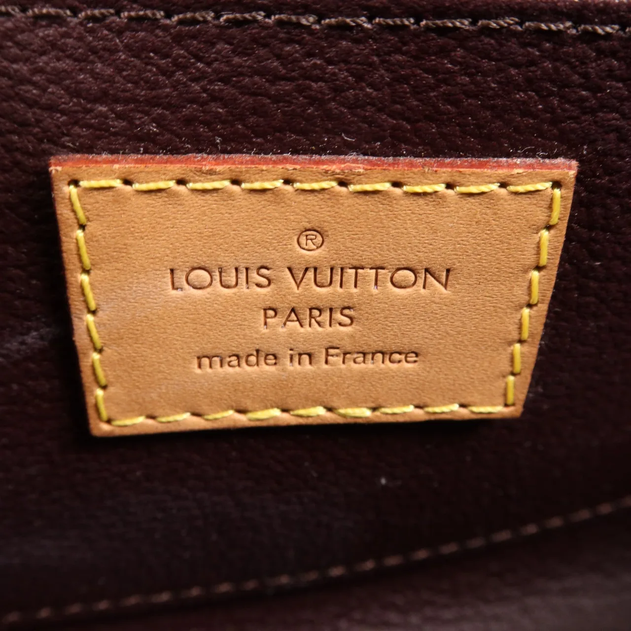 LOUIS VUITTON Cosmetic Pouch M91495 手拿包 皮革 紅色 / Claret 皮革 中古品B - 縮圖 6