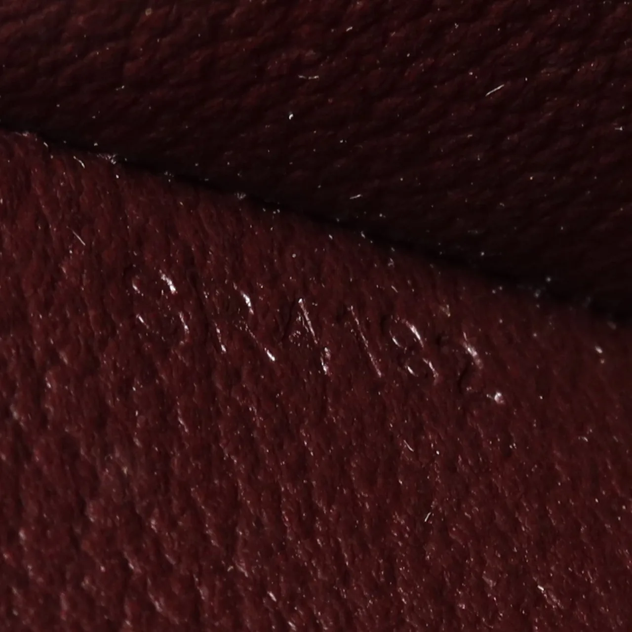 LOUIS VUITTON Cosmetic Pouch M91495 手拿包 皮革 紅色 / Claret 皮革 中古品B - 縮圖 7