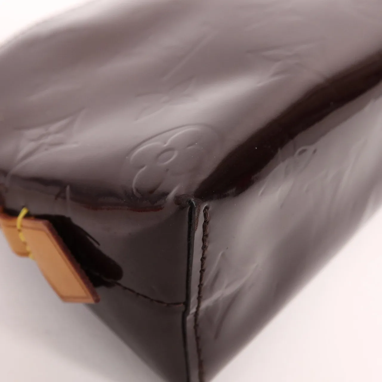 LOUIS VUITTON Cosmetic Pouch M91495 手拿包 皮革 紅色 / Claret 皮革 中古品B - 縮圖 10