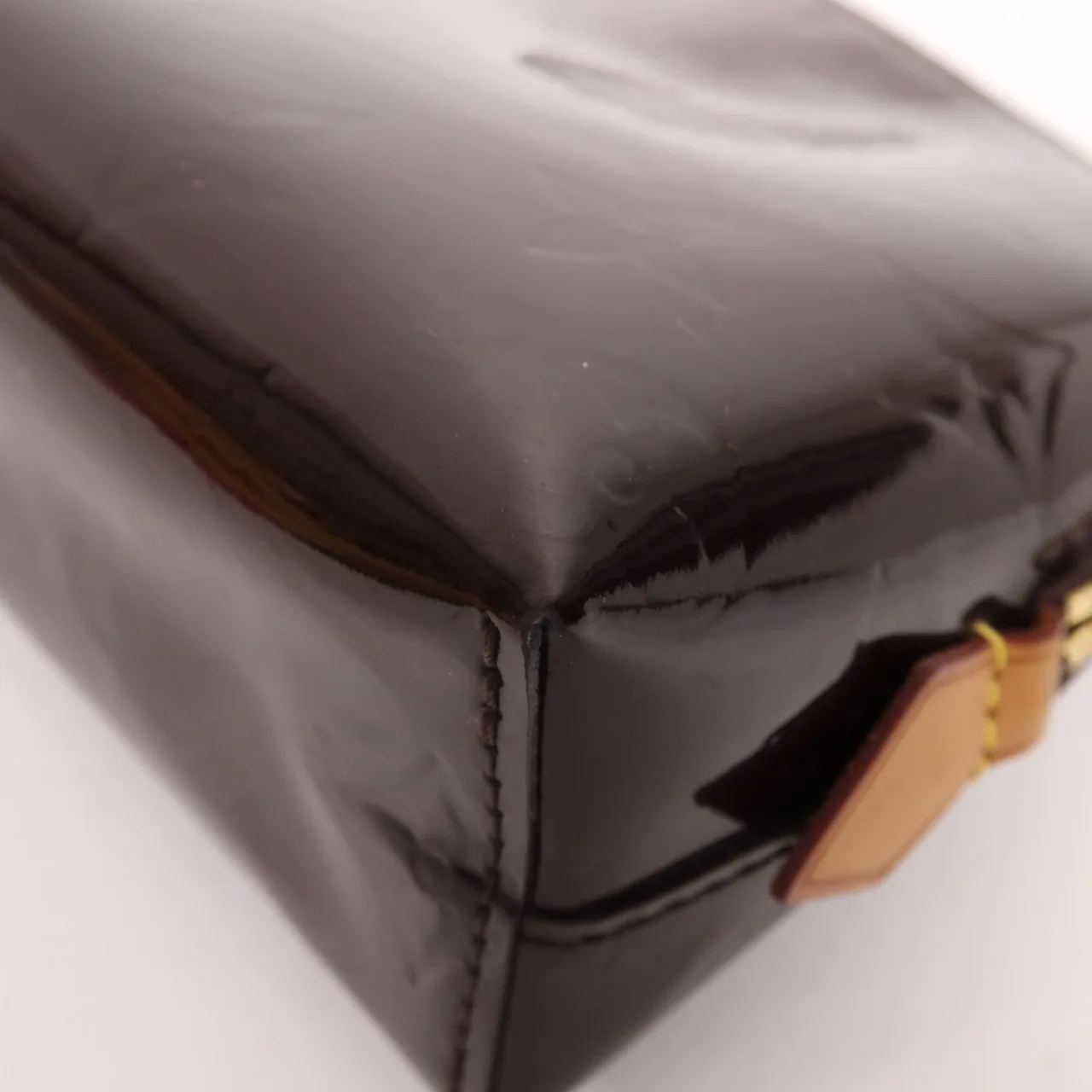 LOUIS VUITTON Cosmetic Pouch M91495 手拿包 皮革 紅色 / Claret 皮革 中古品B - 縮圖 11