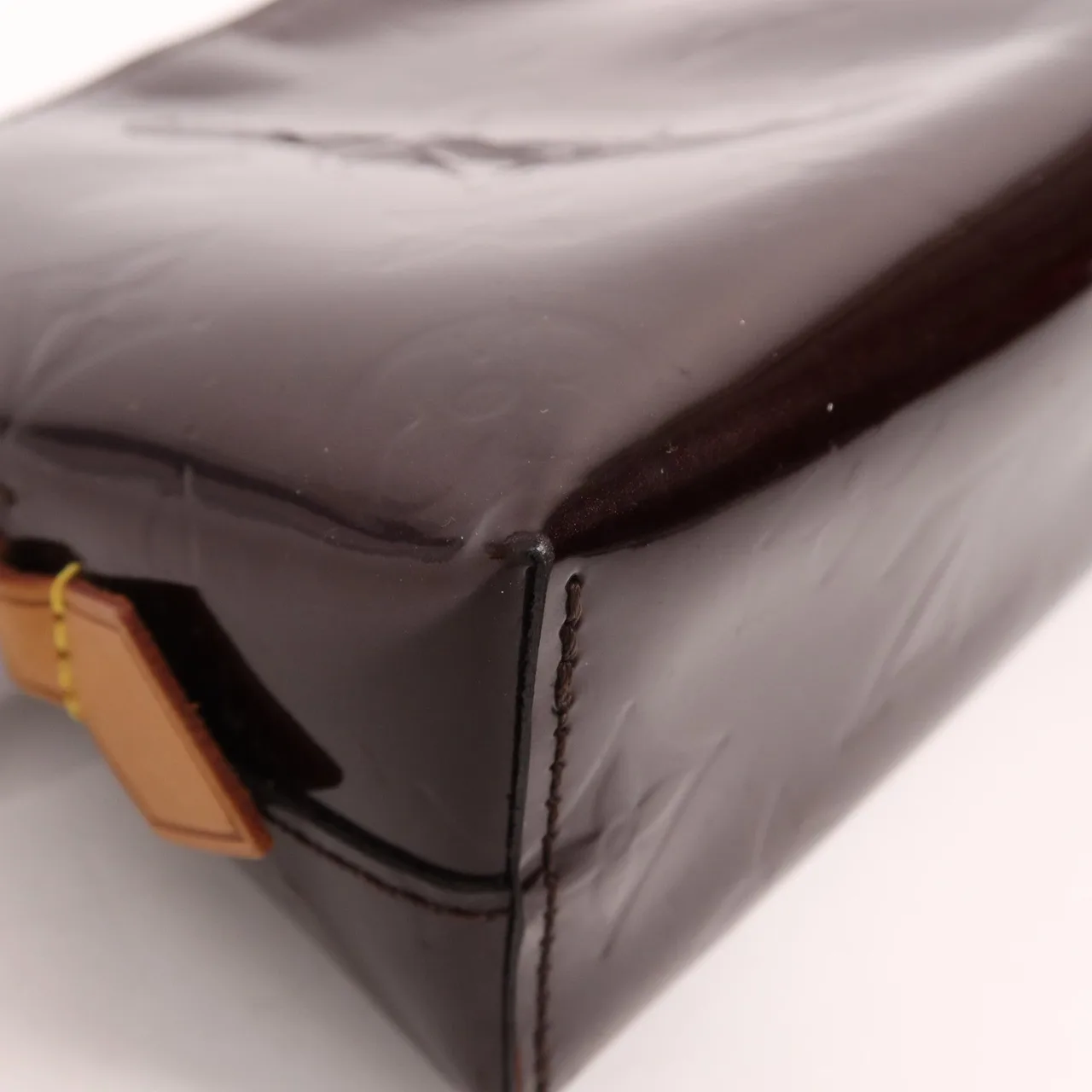 LOUIS VUITTON Cosmetic Pouch M91495 手拿包 皮革 紅色 / Claret 皮革 中古品B - 縮圖 12