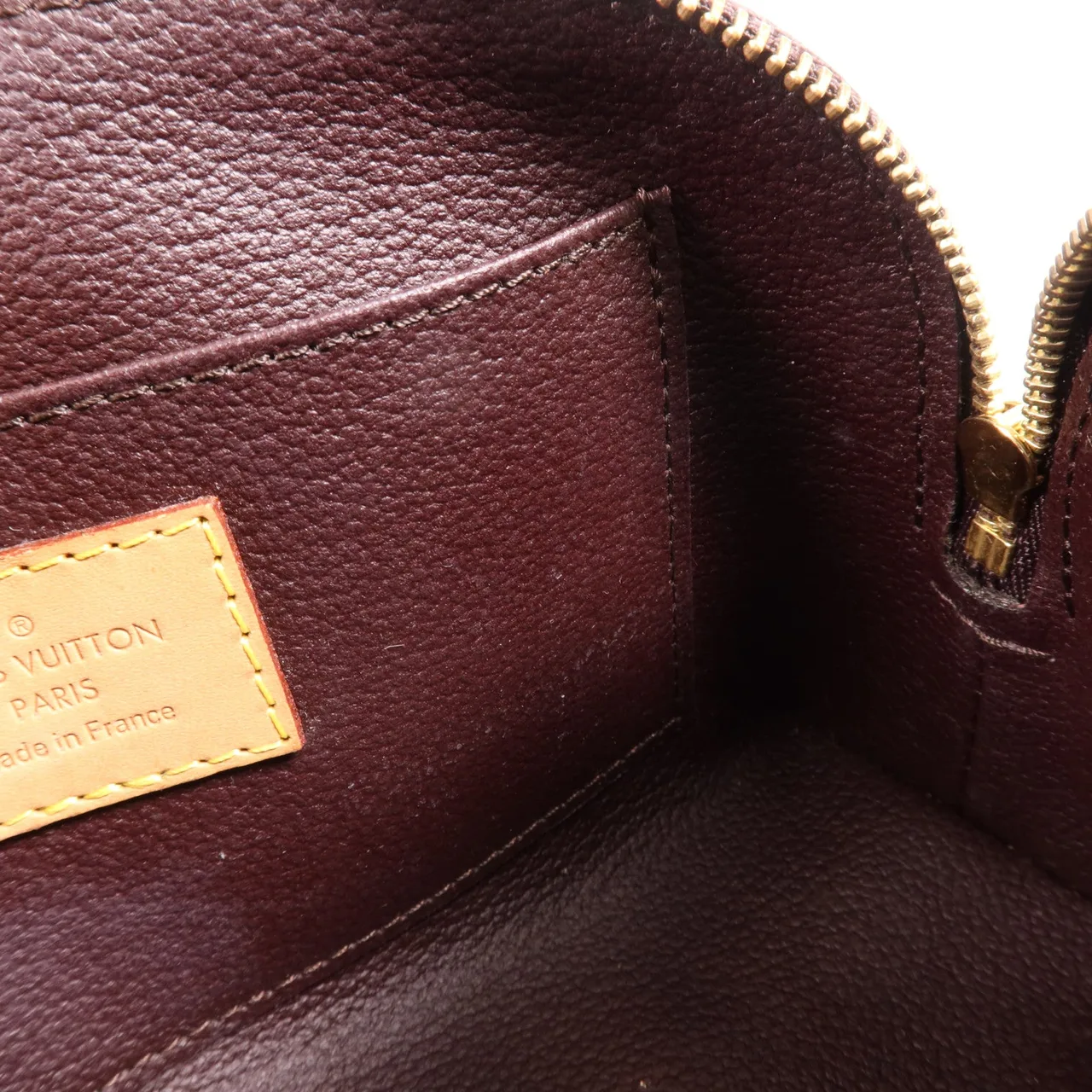 LOUIS VUITTON Cosmetic Pouch M91495 手拿包 皮革 紅色 / Claret 皮革 中古品B - 縮圖 16