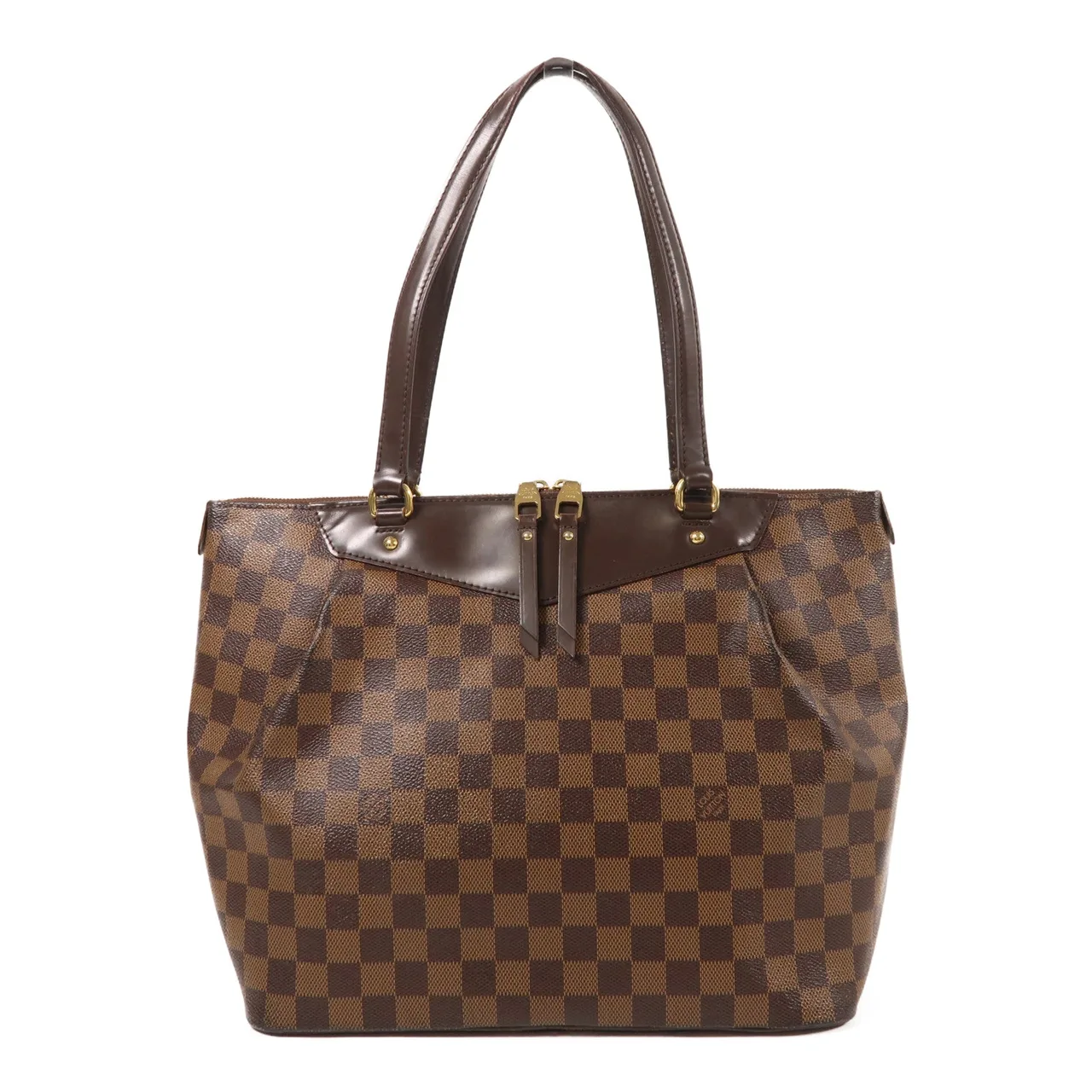 LOUIS VUITTON Westminster N41103 Shoulder Bag Coated Canvas 棕色 Coated Canvas Rank B - Thumbnail 2