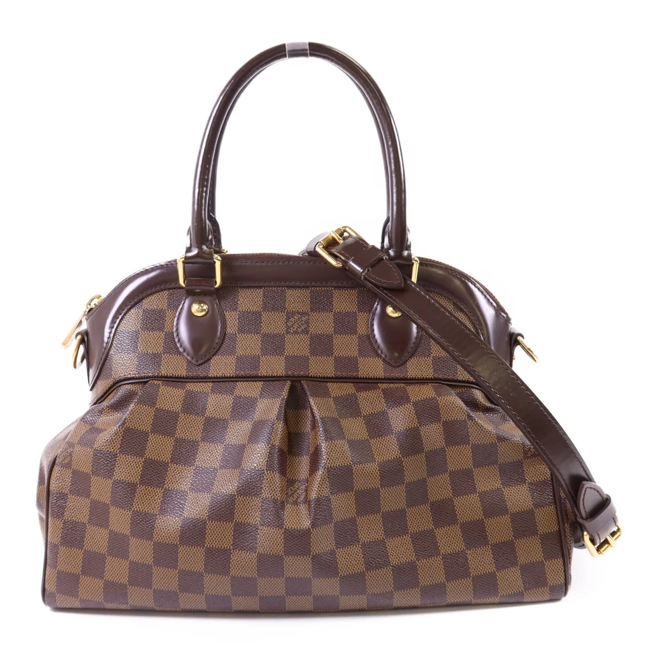 LOUIS VUITTON Trevi N51997 2-Way Bag Coated Canvas 棕色