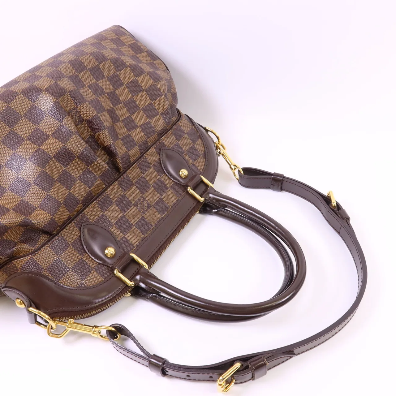 LOUIS VUITTON Trevi N51997 2-Way Bag Coated Canvas 棕色 Coated Canvas Rank B - Thumbnail 5