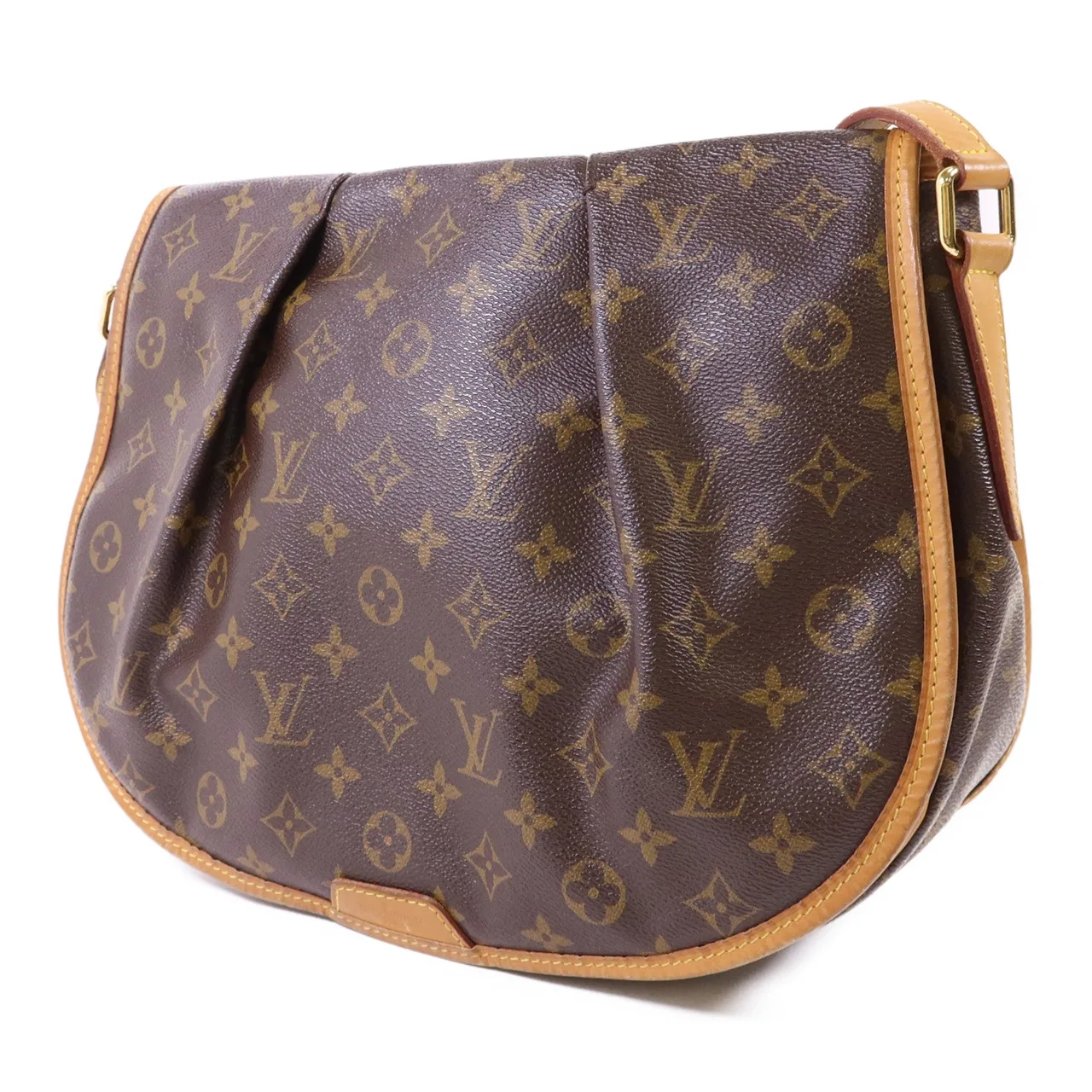 LOUIS VUITTON M40473 Shoulder Bag Coated Canvas 棕色 Coated Canvas Rank B - Thumbnail 3
