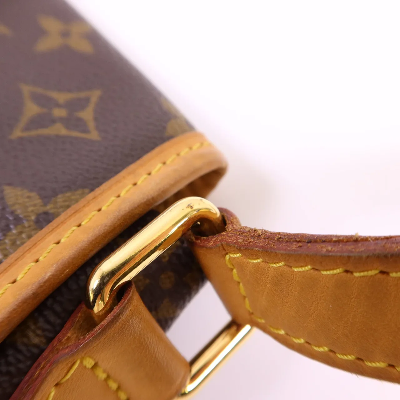 LOUIS VUITTON M40473 Shoulder Bag Coated Canvas 棕色 Coated Canvas Rank B - Thumbnail 12
