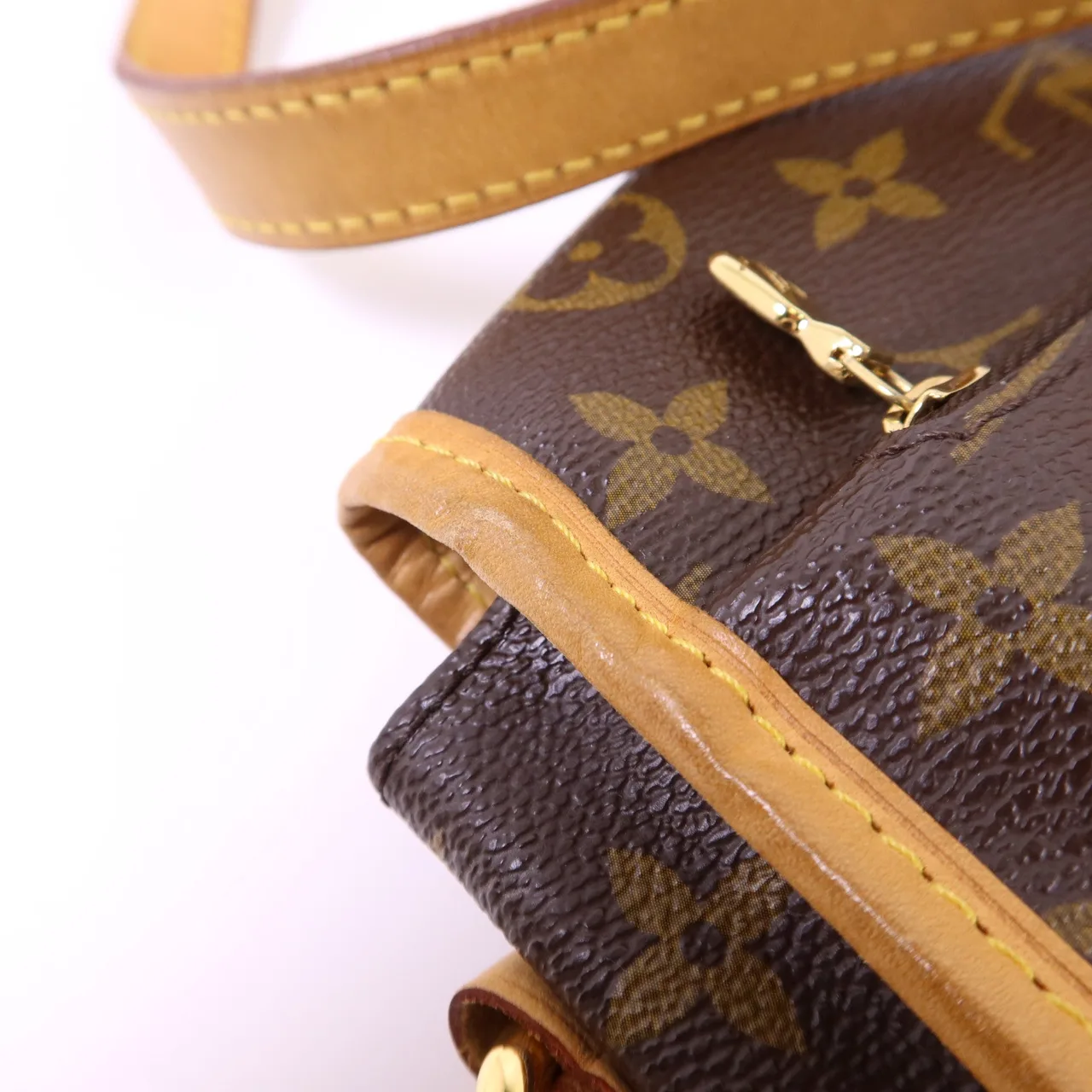 LOUIS VUITTON M40473 Shoulder Bag Coated Canvas 棕色 Coated Canvas Rank B - Thumbnail 17