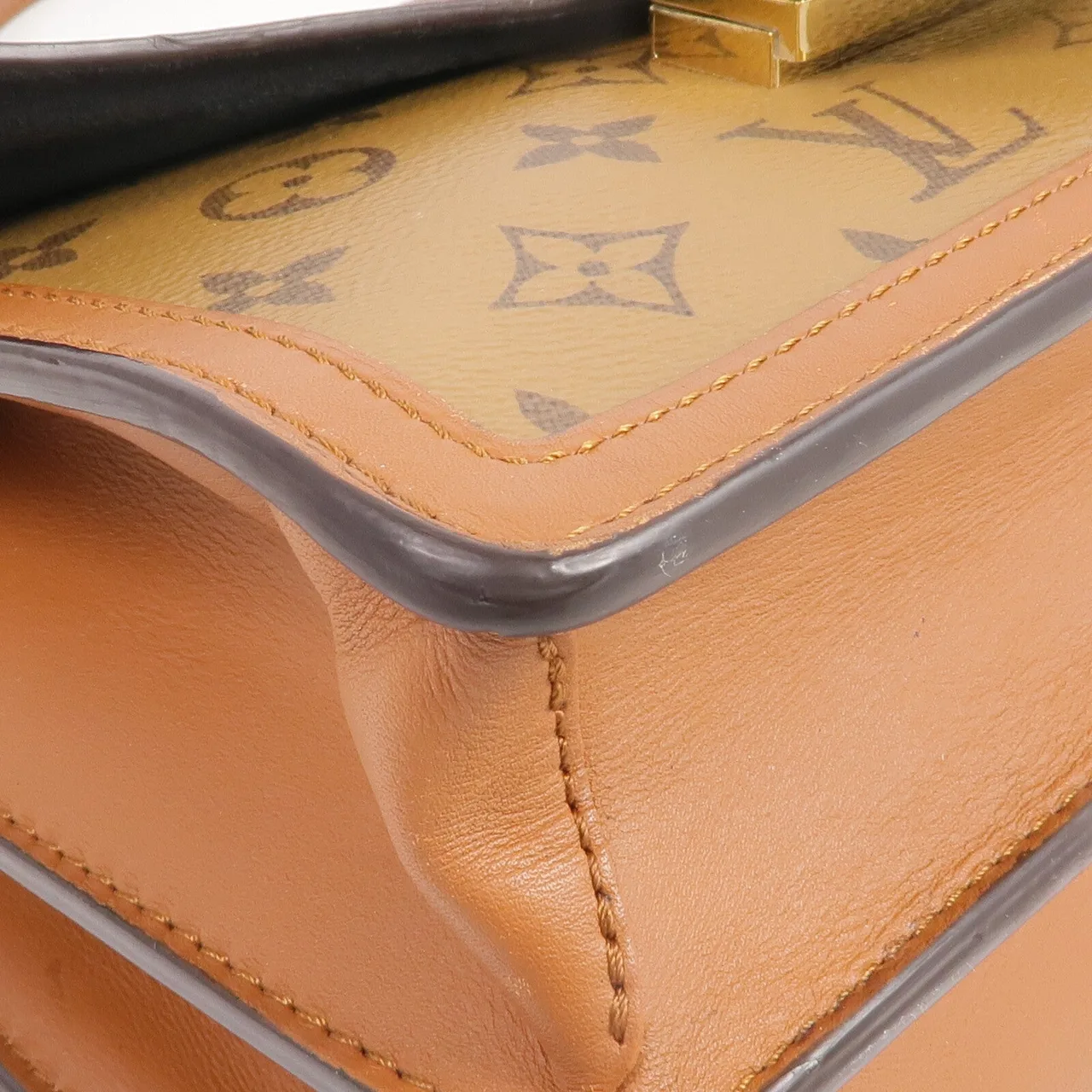 LOUIS VUITTON Dauphine M45958 Shoulder Bag Coated Canvas 棕色 Coated Canvas Rank B - Thumbnail 8