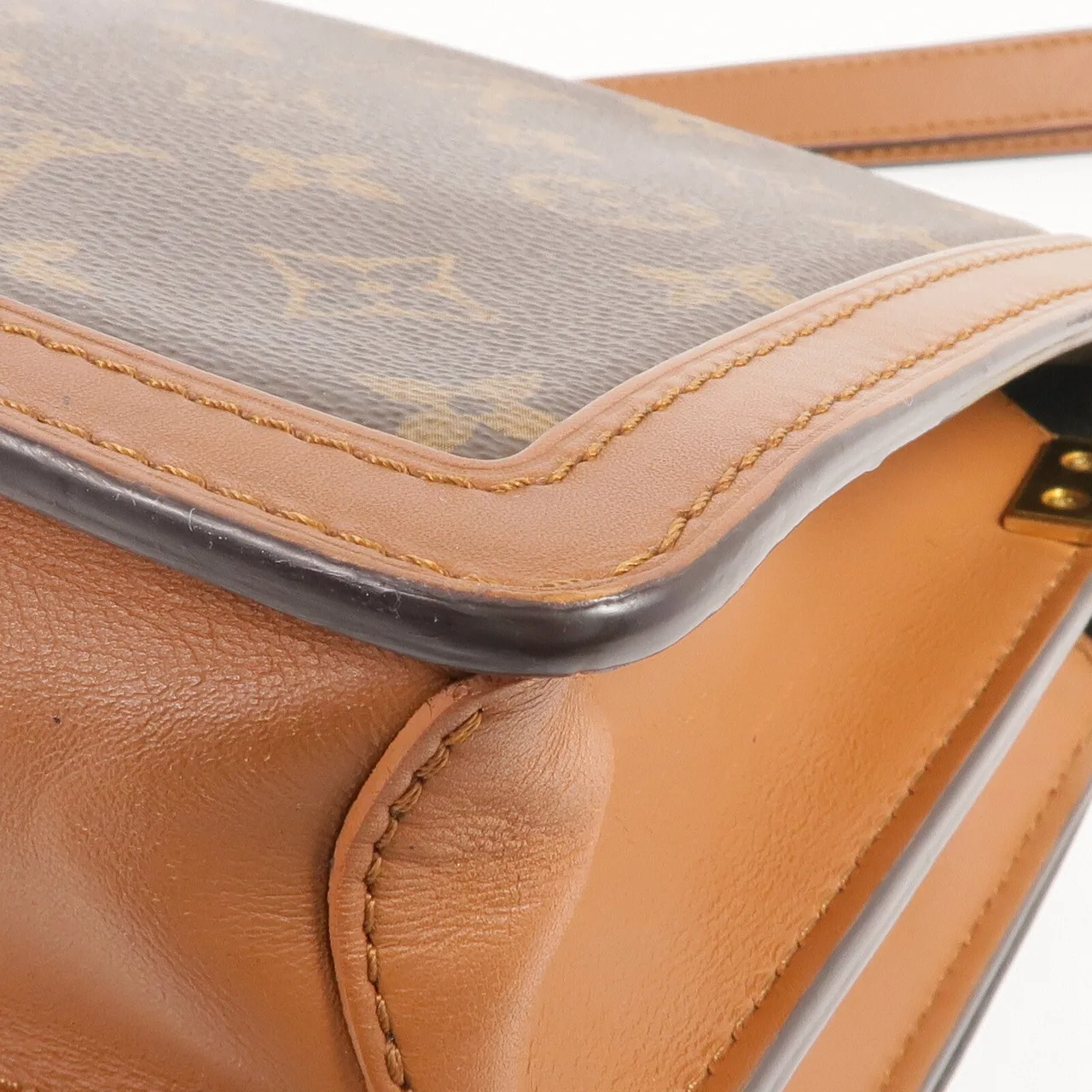 LOUIS VUITTON Dauphine M45958 Shoulder Bag Coated Canvas 棕色 Coated Canvas Rank B - Thumbnail 9