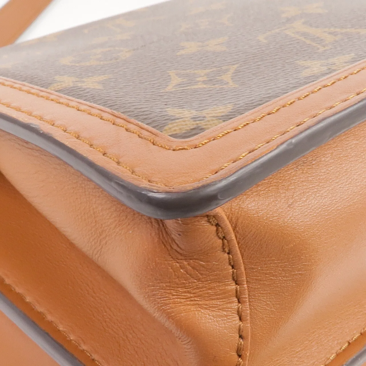 LOUIS VUITTON Dauphine M45958 Shoulder Bag Coated Canvas 棕色 Coated Canvas Rank B - Thumbnail 10