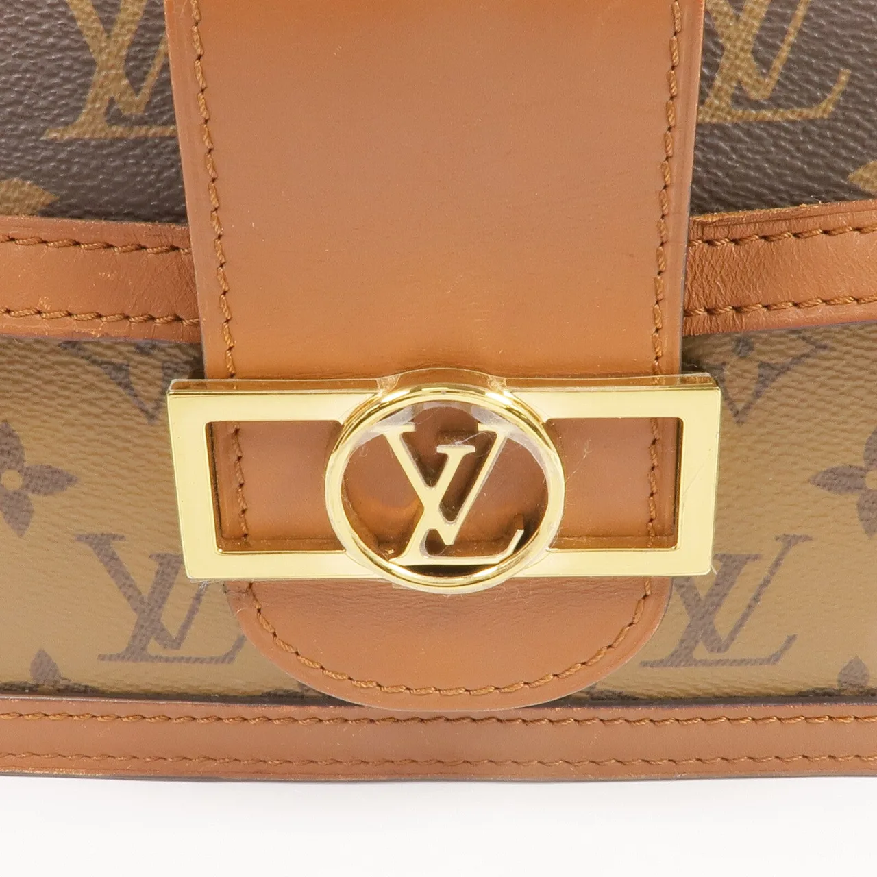 LOUIS VUITTON Dauphine M45958 Shoulder Bag Coated Canvas 棕色 Coated Canvas Rank B - Thumbnail 11