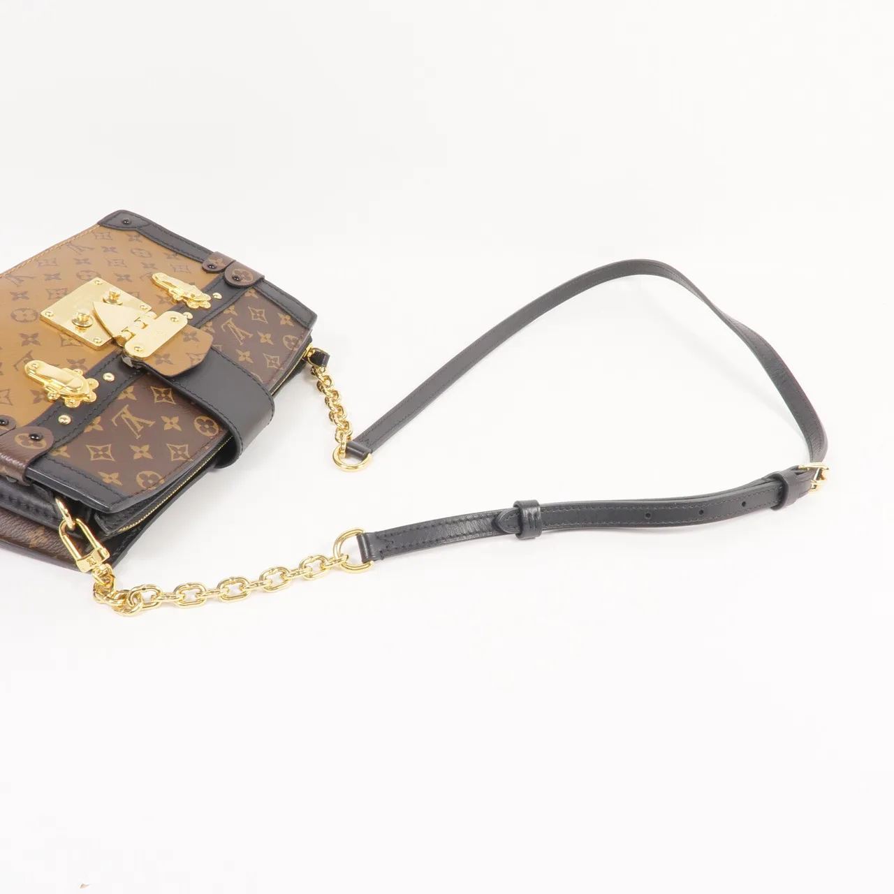 LOUIS VUITTON Trunk M43596 Shoulder Bag Coated Canvas 棕色 Coated Canvas Rank A - Thumbnail 5