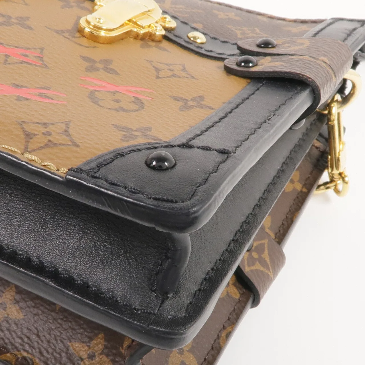 LOUIS VUITTON Trunk M43596 Shoulder Bag Coated Canvas 棕色 Coated Canvas Rank A - Thumbnail 6