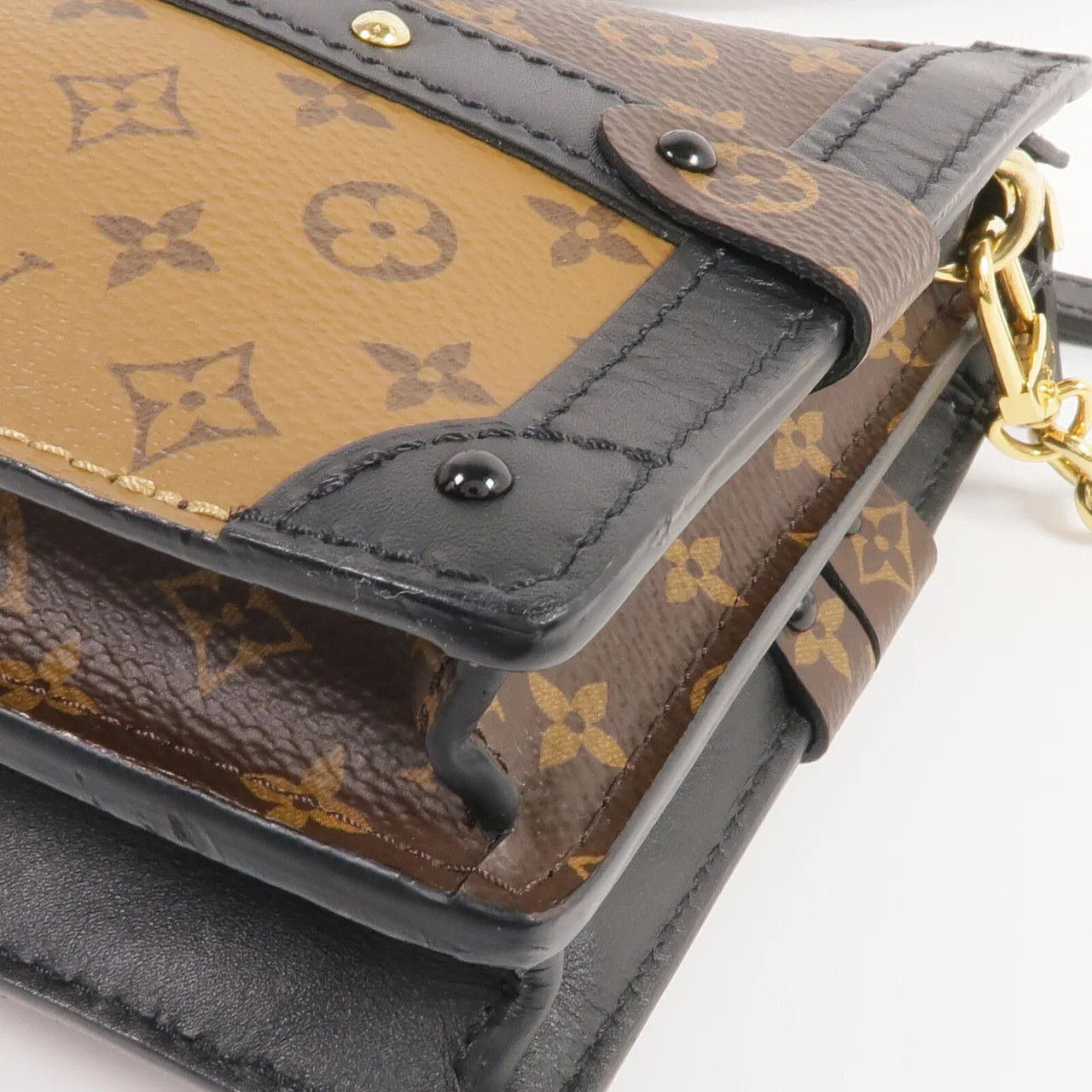 LOUIS VUITTON Trunk M43596 Shoulder Bag Coated Canvas 棕色 Coated Canvas Rank A - Thumbnail 8