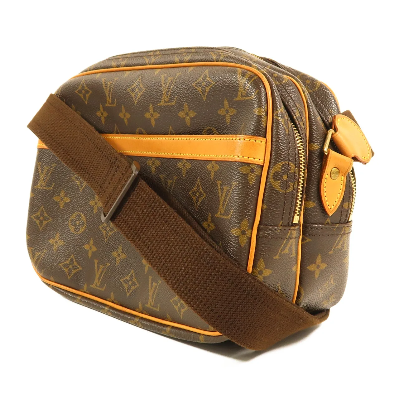LOUIS VUITTON Reporter M45254 Shoulder Bag Coated Canvas 棕色 Coated Canvas Rank A - Thumbnail 3