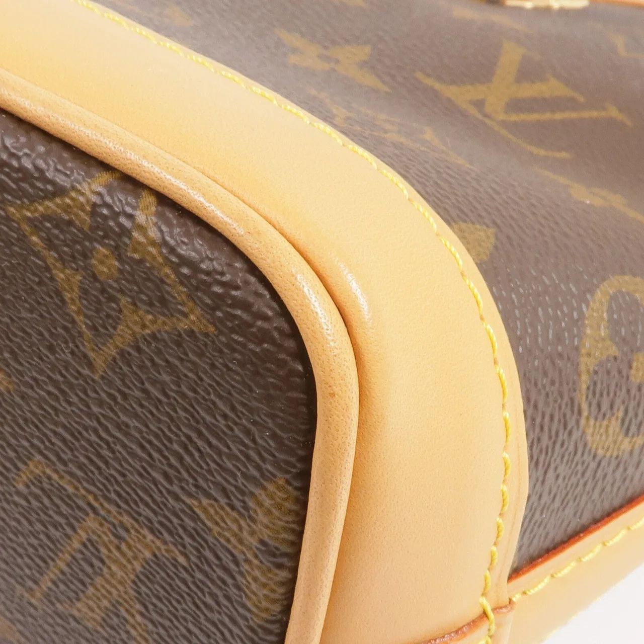 LOUIS VUITTON Nano Noe M81266 2-Way Bag Coated Canvas 棕色 Coated Canvas Rank A - Thumbnail 8