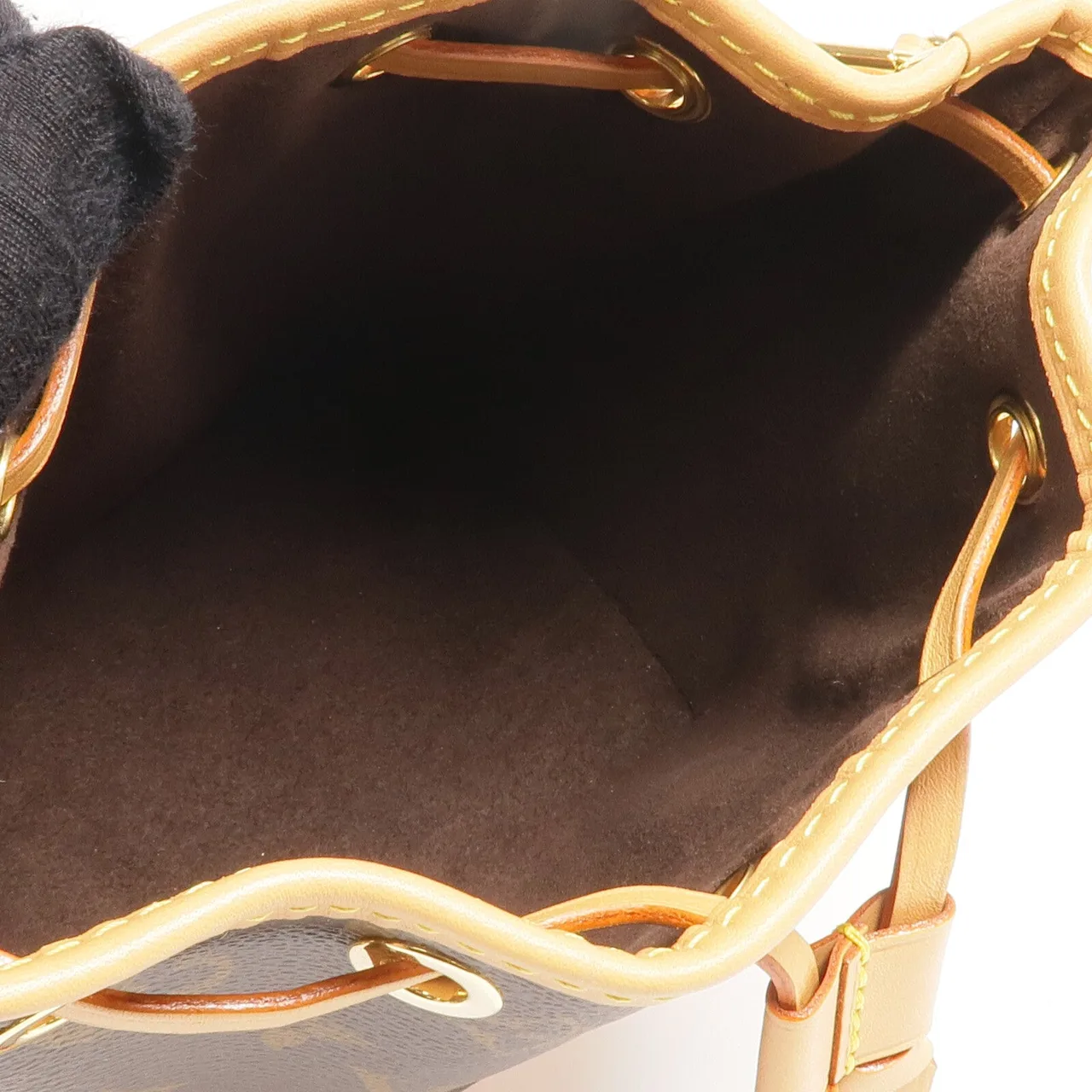 LOUIS VUITTON Nano Noe M81266 2-Way Bag Coated Canvas 棕色 Coated Canvas Rank A - Thumbnail 12